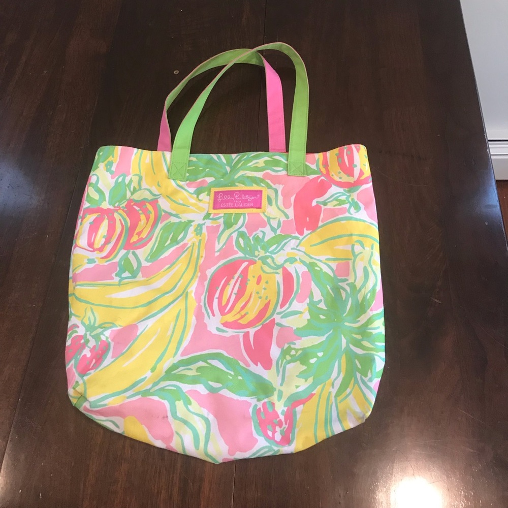 Lily Pulitzer canvas tote